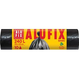 Alufix Basic pytle na odpad 100x125cm / 240L / 28 my / 10 ks / černé