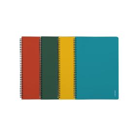 Blok kroužkový VERDE - A4 / linka / mix barev