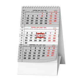 Kalendář stolní MINI TŘÍMĚSÍČNÍ - mini Tříměsíční / BSA7