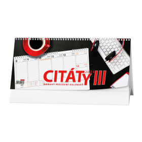Kalendář stolní pracovní CITÁTY - Citáty III. / BSB3