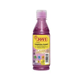 Tekuté temperové barvy JOVI PREMIUM v lahvi - 250 ml / glitr růžová