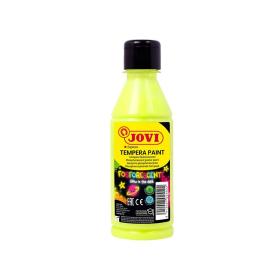 Tekuté temperové barvy JOVI PREMIUM v lahvi - 250 ml / neon žlutá