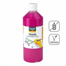 Transparentní barva Creall Trans - 500 ml / růžová