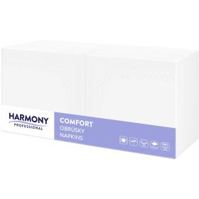 Ubrousky papírové Harmony Professional - 33 x 33 cm / bílé 250 ks