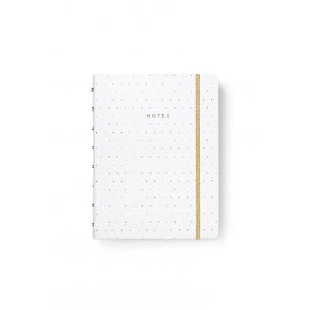 Blok Filofax Notebook Moonlight bílá - A5/56l