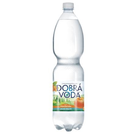 Dobrá voda s příchutí - mandarinka / jemně perlivá / 1,5 l