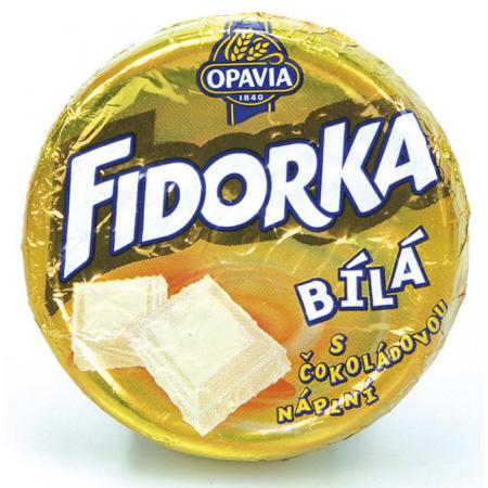 Fidorka  -  bílá s čokoládovou náplní