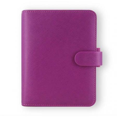 Diář Filofax Saffiano -  kapesní / 81 x 120 mm / malinová