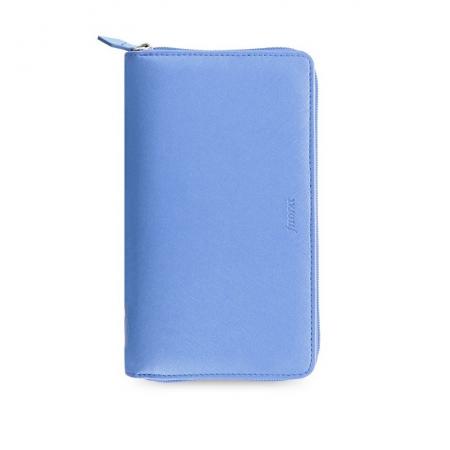 Filofax Saffiano ZIP A6 osobní compact týdenní modrá