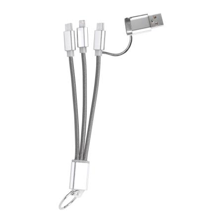 Frecles USB nabíjecí kabel s přívěškem na klíče