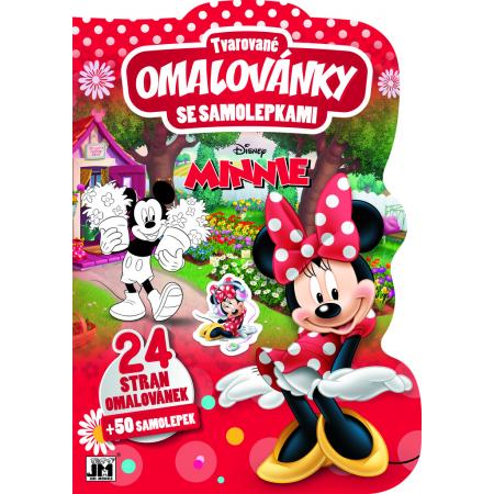 Omalovánky se samolepkami tvarované A4 - motiv Minnie