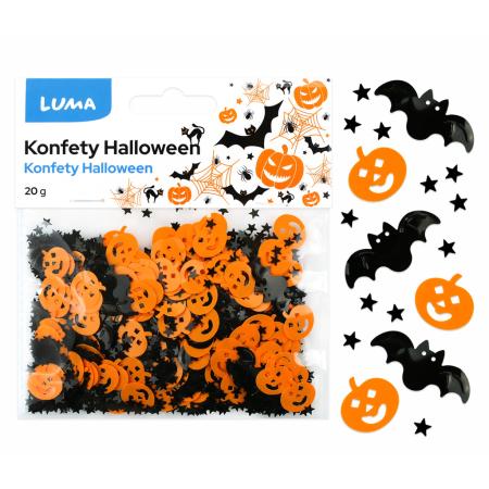 Konfety Halloween 20 g - Dýně a netopýr