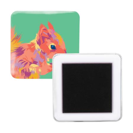 MagBadge Square magnet na ledničku se špendlíkem