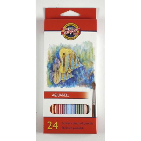 Pastelky aquarelové Mondeluz  -  24 barev