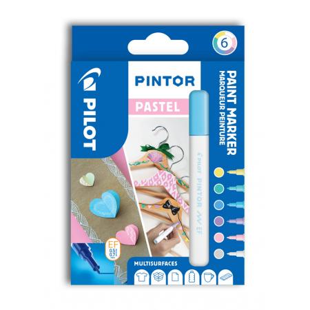 Pilot Pintor 4077 EF Pastel akryl sada 6ks