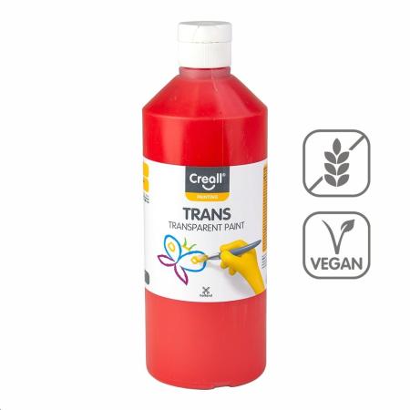 Transparentní barva Creall Trans - 500 ml / červená