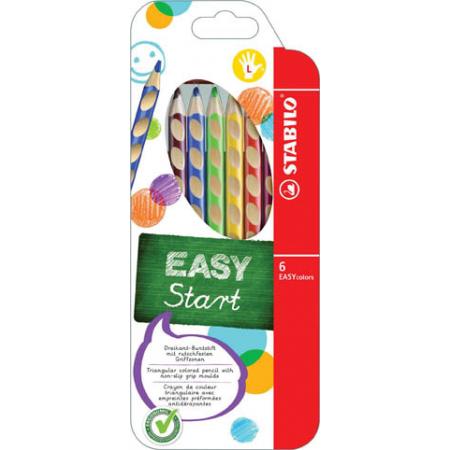 Trojhranné pastelky STABILO EASYcolors -  6 barev / pro praváky