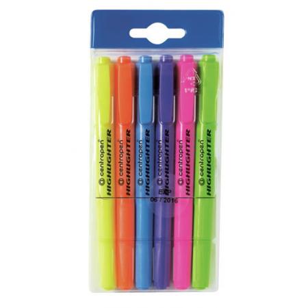 Zvýrazňovač  Centropen 8722 HIGHLIGHTER -  sada 6 ks